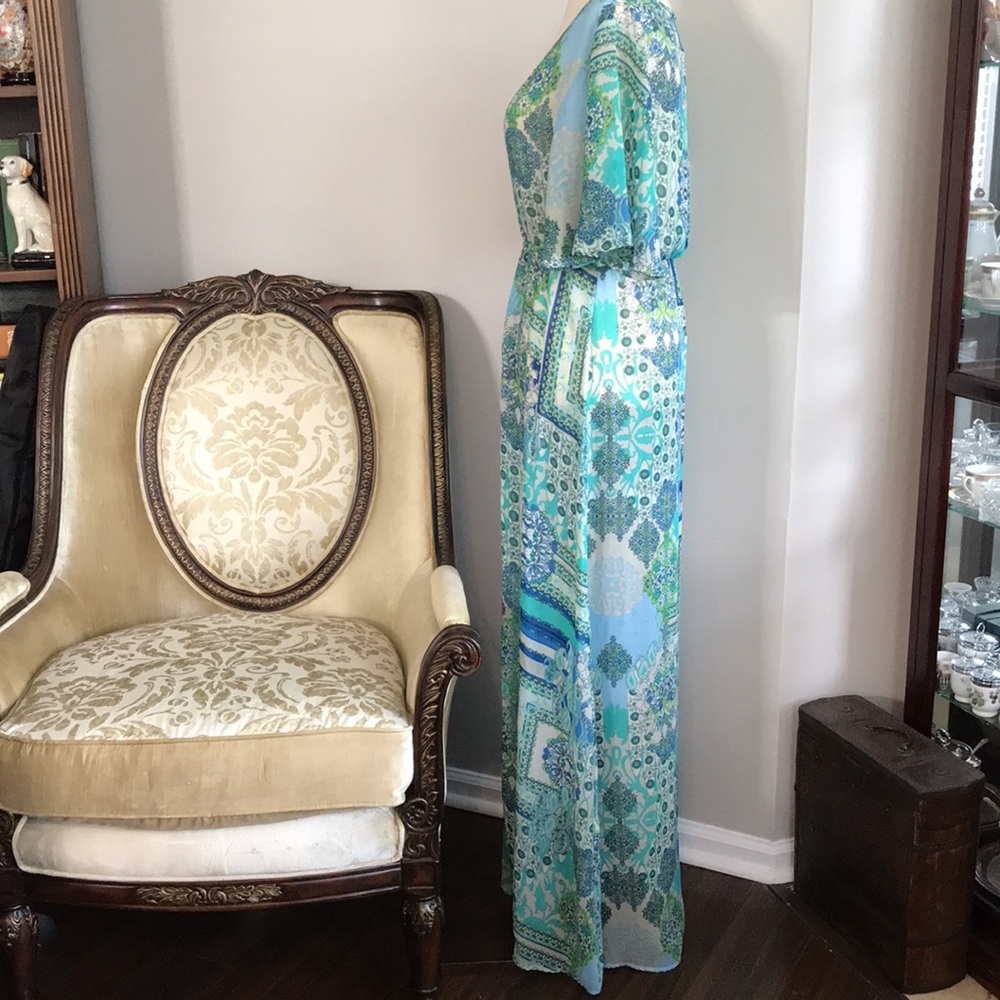 ๐ฅณHP! NWT~ ELAN SHEER MAXI DRESS/SWIM COVERUP - Picture 4 of 12